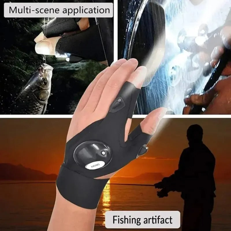 Fingerless LED Gloves